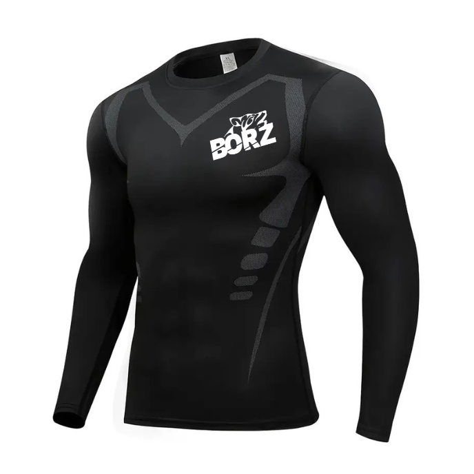 langarm Kompressionsshirt - Borz Classic Logo